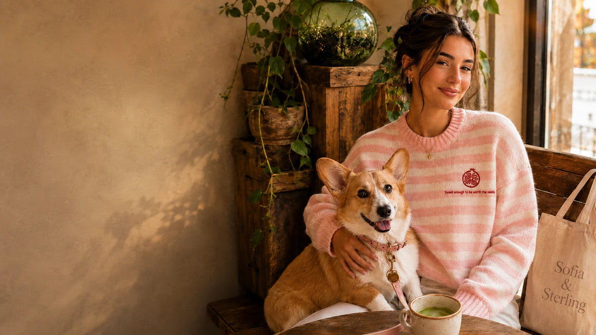 Sofia and Sterling embroidered clothing campaign